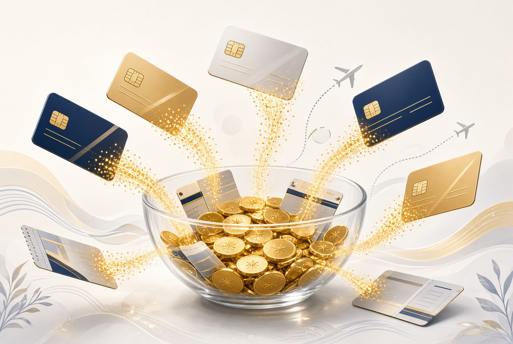 Pooling credit card points and airline miles
